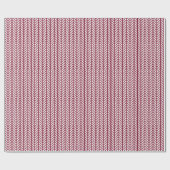 Papier Cadeau Dossiers de Maroon Chevron (Plat)
