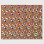 Papier Cadeau Dot Parade Couleurs de mer et de plage (Plat)