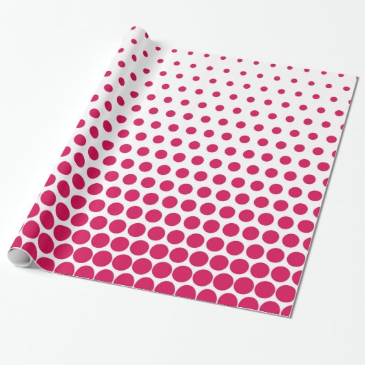 Papier Cadeau Dot White Modern (Déroulé)