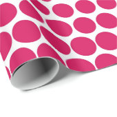 Papier Cadeau Dot White Modern (Coin rond)