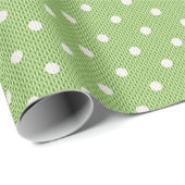 Papier Cadeau Dotty Delight Green (Coin rond)