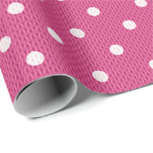 Papier Cadeau Dotty Delight Red (Coin rond)