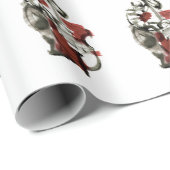 Papier Cadeau Double bassiste (Coin rond)