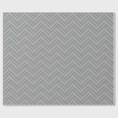 Papier Cadeau Double blanc de Grey stripes (Plat)