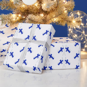 Papier Cadeau Double drapeau de Finlande