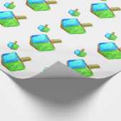 Papier Cadeau Double Dreidels (Coin)