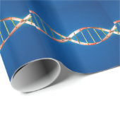 Papier Cadeau Double hélice d'ADN (Coin rond)