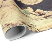 Papier Cadeau Double photo de paysage de désert de l'Utah de (Coin rond)