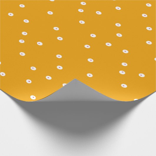 Papier Cadeau Double point orange (Coin)