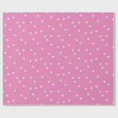 Papier Cadeau Double point rose (Plat)
