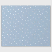 Papier Cadeau Double points bleus (Plat)