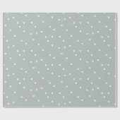 Papier Cadeau Double points gris (Plat)