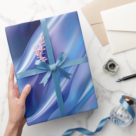 Papier Cadeau Douce Douce Bleu Violet Fête de Mariage (Cadeaux)
