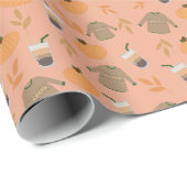 Papier Cadeau Douce douillette automne Patterson (Coin rond)