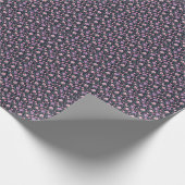 Papier Cadeau Douce Fleur Violet et Rose (Coin)