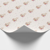 Papier Cadeau Douce Panda Pastel Bébé 2e Anniversaire (Coin)