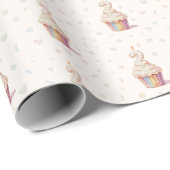 Papier Cadeau Douce Panda Pastel Bébé 2e Anniversaire (Coin rond)