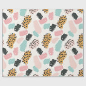 Papier Cadeau Douce Pastel Leopard Spots (Plat)