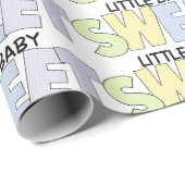 Papier Cadeau Douce petite bébé (Coin rond)