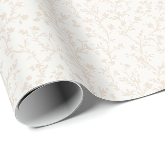 Papier Cadeau Douce Prairie Lin - Neutre (Coin rond)