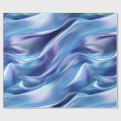 Papier Cadeau Douce Rêveuse Fête de Mariage Bleu Violet (Plat)