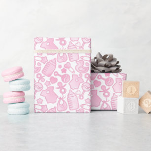 Papier Cadeau Douces arroses Ombre rose