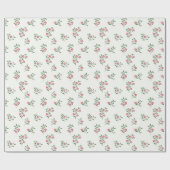 Papier Cadeau Douces Bourgeons de Fleurs (Plat)