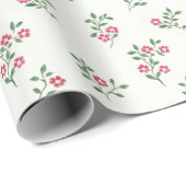Papier Cadeau Douces Bourgeons de Fleurs (Coin rond)