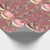 Papier Cadeau Douces motifs de déserts (Coin)