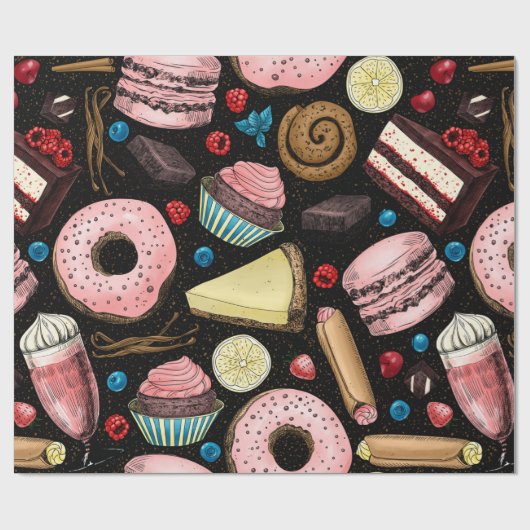 Papier Cadeau Douceurs (Plat)