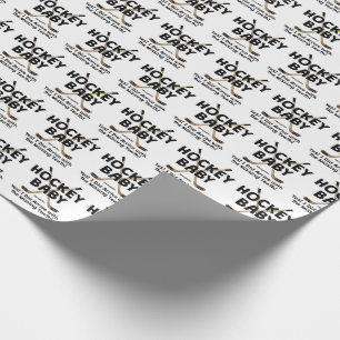 Papier Cadeau Douche de bâtons de hockey de bébé d'hockey