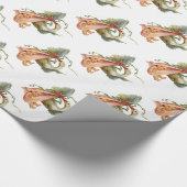 PAPIER CADEAU DOUCHE DE FILLE BÉBÉ ROSE ROSE BLANC (Coin)