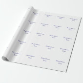 Papier Cadeau Douche de mariée violet ajouter nom date élégantst (Déroulé)
