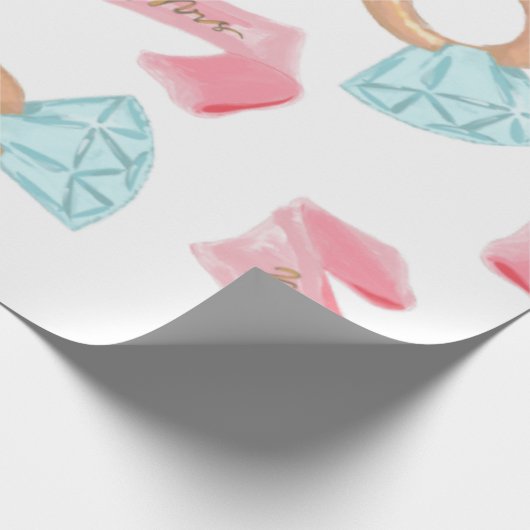 Papier Cadeau douche nuptiale (Coin)