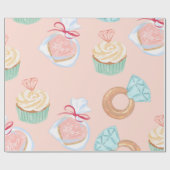 Papier Cadeau douche nuptiale (Plat)