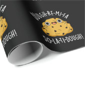 Papier Cadeau Dough-Re-Mi Drôle Musique Dough Pun Dark BG (Coin rond)
