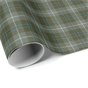 Papier Cadeau Douglas Clan Patiné Tartan