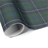 Papier Cadeau Douglas Modern Original Tartan écossais (Coin rond)