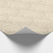 Papier Cadeau Doux motif beige floral (Coin)