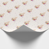 Papier Cadeau Doux Panda Pastel Bébé 3e Anniversaire (Coin)
