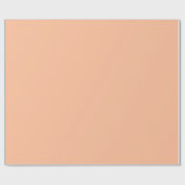 Papier Cadeau Doux Pêche Couleur Unie (Plat)