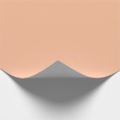 Papier Cadeau Doux Pêche Couleur Unie (Coin)