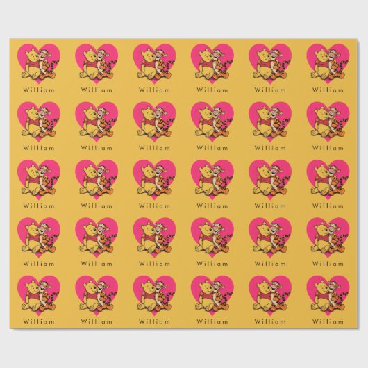 Papier Cadeau Doux Winnie l'ourson et Tigger (Plat)