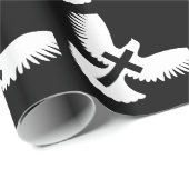 Papier Cadeau Dove avec croix (Coin rond)