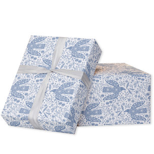 Papier Cadeau Dove Bird Blue