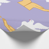 Papier Cadeau Dove Bird World Peace White