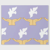Papier Cadeau Dove Bird World Peace White (Plat)