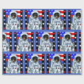 PAPIER CADEAU DOXIE ASTRONAUTE (Plat)