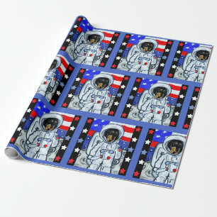 PAPIER CADEAU DOXIE ASTRONAUTE