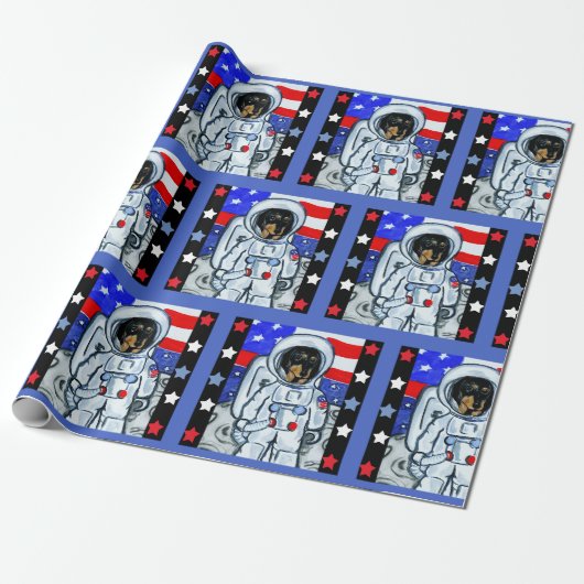 PAPIER CADEAU DOXIE ASTRONAUTE (Déroulé)